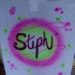 personalixed name on airbrush t-shirt