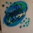 Name Airbrushed on T-shirt