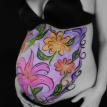 Floral Belly Painting New Jersey Maternity Photo Shoot