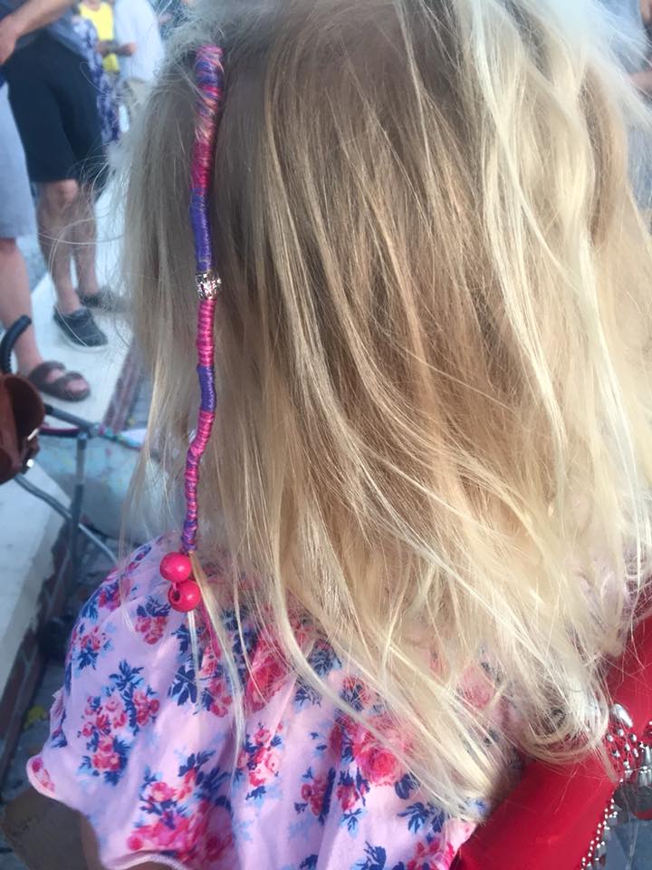 Key West Sunset Hair Wrap Mallory Square Artist Jennifer Montgomery CrazyFaces
